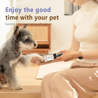 Dog Grooming Kit Pet Shaver Clippers Low Noise Rechargeable Cordless Electric Quiet Hair Clippers Set for Dogs Cats Pet