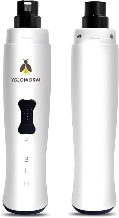 Dog Nail Grinder Quiet Nail Trimmer Electric Rechargeable pet Nail Grinder cat Nail Grinder with 5 led Shadow Free Light 2 Speed for Small Medium Large Dogs and Cats Last for 4 Hours