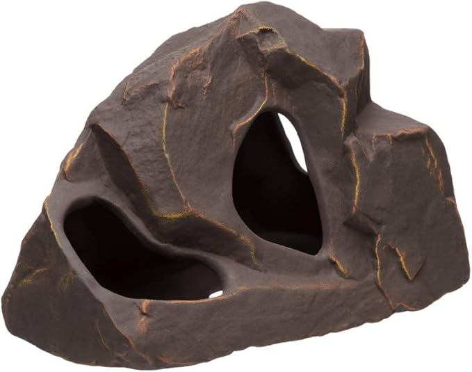 Plecoceramics Aquarium Ceramic Decorations Cave Betta Stone Decor - Aquarium Fish Tank Hideway Decor for breeding Cichlids Plecos Betta Toys Hideout (Grotto)