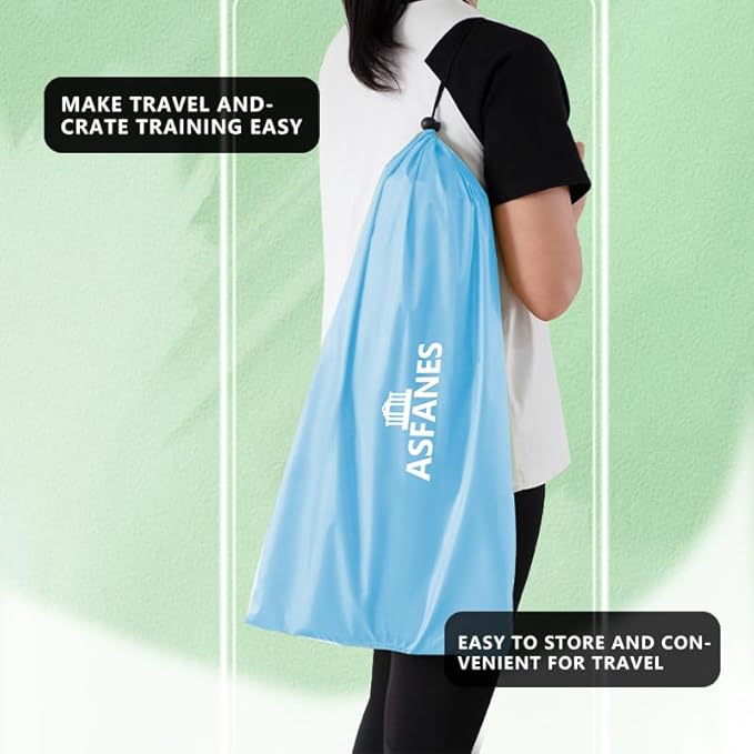 Outdoor Pet Curtain Camping Tent, Pop up Cave Bed for Indoor Cats and Small Dogs, Portable Cat House Dog House, Blue.