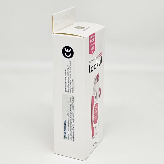 Walkinnwith LOOKUT Premium Dog Nail Clippers with Guide Light [Made in Korea] Safe Cat Nail Clippers  Easy Cat Claw Trimmer and Nail Trapper for Smaller Pets Under 40 lbs  Pink Edition