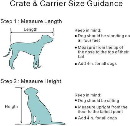 unipaws Dog Crate Furniture, Wooden Dog Kennel for Medium Breed, Indoor Decorative Wood Dog Cage, Inside Side End Table Crate with Removable Tray and Dog Bed, Dog Enclosure, for Dogs Up to 40 lbs