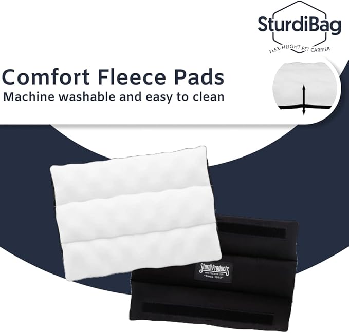 SturdiBag XL Pet Travel Carrier: Flexible Height for Cat and Dog Soft Sided with Safety Clips and Seatbelt Straps | Smoke, 20" x 16" x 12" (PN: SB3-PRO-SM)