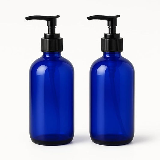 NilocG Aquatics Aquarium Dosing Bottles, 500ml (2x Blue 500ml Bottles with 1ml Pump)
