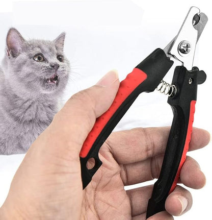 Dogs and Cats Nail Cutter Professional Painless Animal Paw Claw Nail Cutter Scissors Trimmer Cat Dog Pet Nail Clipper for Dogs Cats Pets Professional (red)