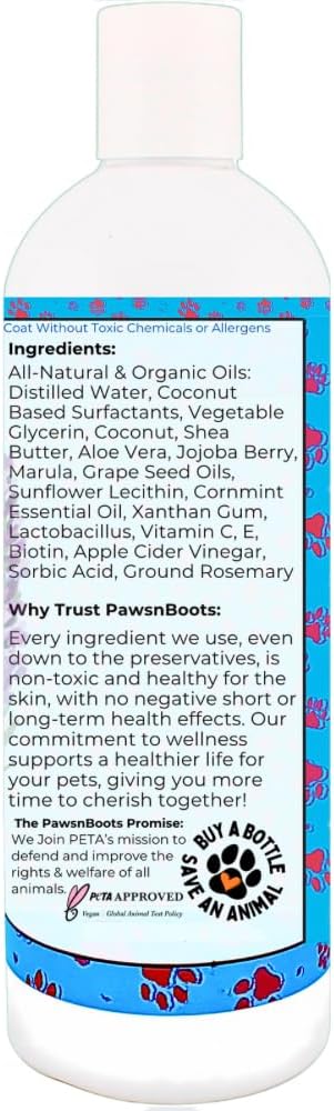 6-in-1 Dog Shampoo - Fast Relief for Allergies, Dry, Itchy, Skin. Premium & Beneficial Ingredients to Repair and Nourish The Skin/Coat. 100% Natural, Organic, Plant-Based, Lavender-Retriever