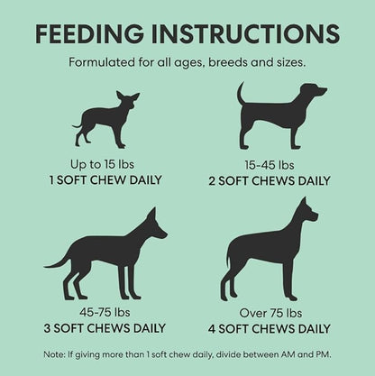 The Pets Table Hip & Joint Soft Chews Duck Flavored Mobility Supplement for Dogs, Joint Support Supplement with Glucosamine, 60 Chews for Healthy Joints and Mobility