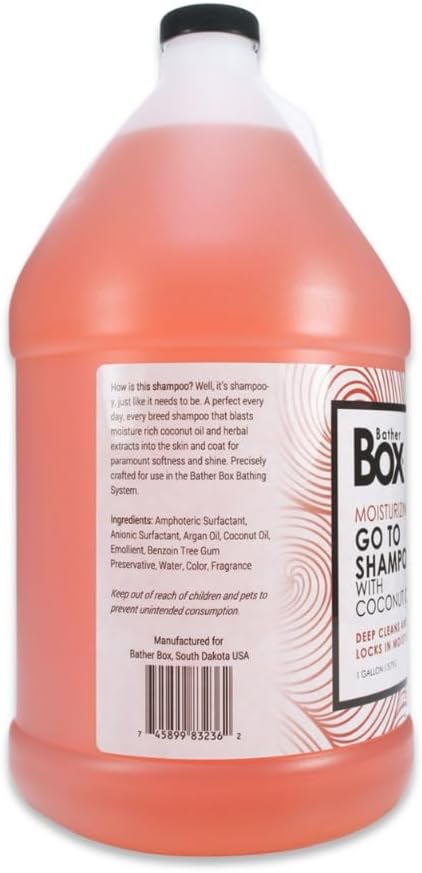 Go to Dog Shampoo, 1 Gallon - Professional Grooming Grade, Naturally Derived, Moisture-Rich Coconut Oil and Herbal Extracts, Calms Dry Itchy Irritated Skin