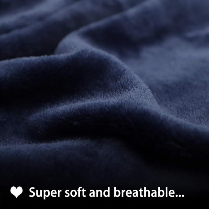 furrybaby Dog Blankets for Small Dogs & Cats for Couch, Reversible Flannel Blankets for Pets 24x32 Inch,Cat Blankets for Indoor Cats Washable (Blue)