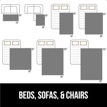 Gorilla Grip 100% Waterproof Dog Blanket, Pet Friendly Sofa Throw Essential for Small Pets, Dogs, Cats, Tear and Slip Resistant Leakproof Couch Cushion Cover for Indoor Furniture, 40x50 Paw