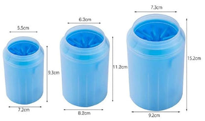 Dog Paw Handheld Cleaner Gentle Dirt and Mud Remover (Medium (Medium Breeds), Green)