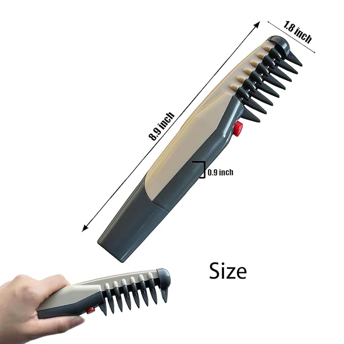 Cat Brush for Shedding - Electric Adjustable Dogs Comb, Comb and Trim 2-In-1 Pet Hair Removal Tool, Suitable for Detangling Tangled Hair on Cats and Dogs (2 Pcs)