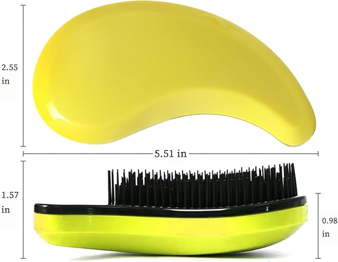 Small Dog Brush - Grooming Tool for Teddy, Yorkies, Maltese, Shih Tzu, Chihuahua - Puppy Hair Brush (Yellow)