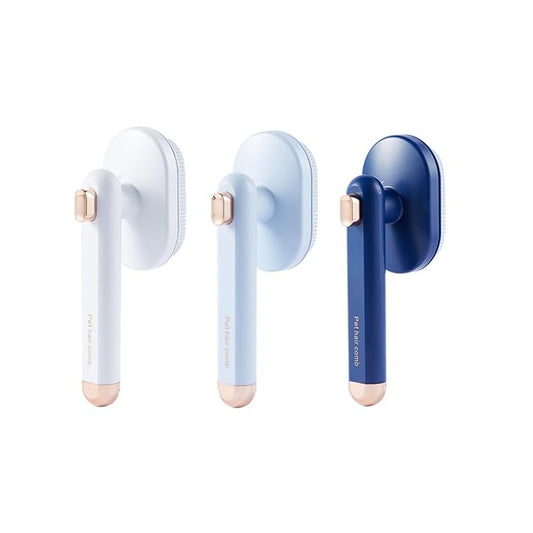 3PCS Cat Brush with Release Button,Dog Brush,Cat Brush Dog Brush for Shedding Grooming, Cat Brushes for Indoor Cats, Dog Grooming Brush Pet Brush for Semi-Short to Semi-Long Hair