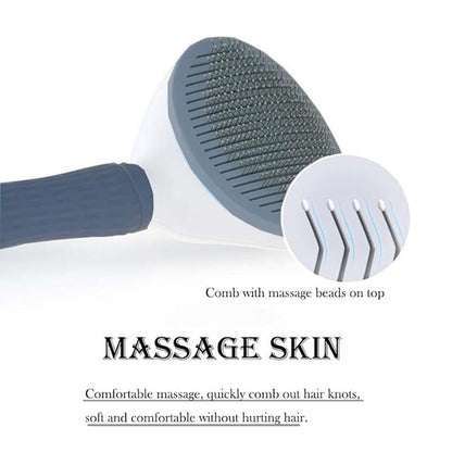 Cat Brush Dog Brush for Grooming - Cat Hair Comb for Shedding, Pet Self Cleaning Slicker Brush LRHINETAR