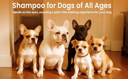 Dog Shampoo for Itchy Skin, Allergies & Odor – Calming Formula with Lavender, Rosemary & Biotin – Moisturizing & Hypoallergenic – Safe for Sensitive Skin & Puppies – 16 fl oz