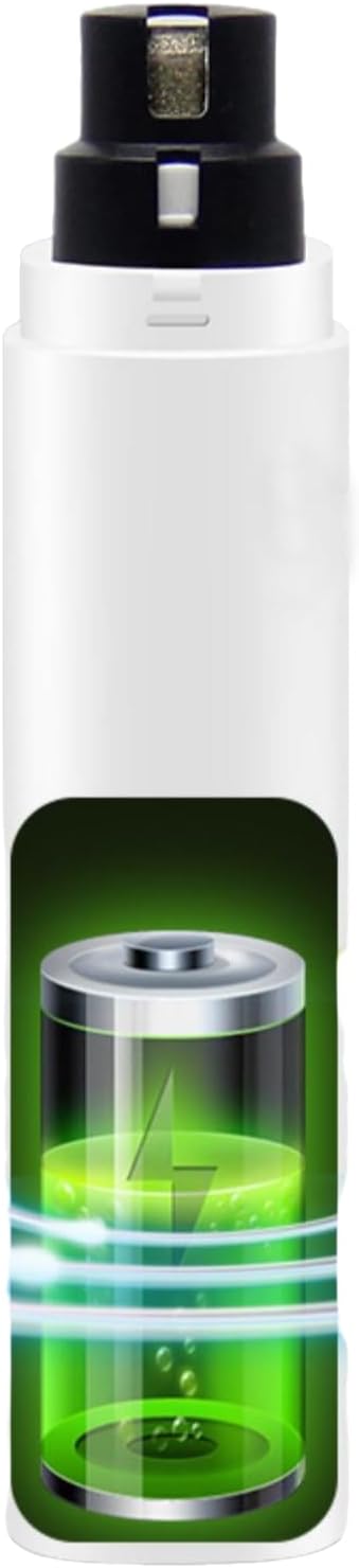 Dog Nail Clipper for Large Dogs - Silent Dog Nail Polisher with LED Light, Speed Sensor, Diamond Head and Dust Collector, 2-Speed Rechargeable - Small Dog Nail Polisher (Pink)