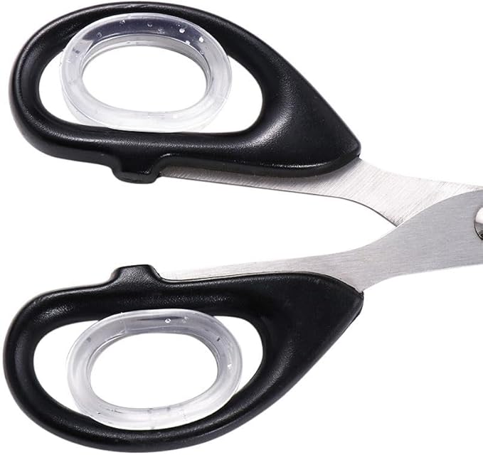 5Pcs Soft Silicone Scissors Finger Rings Grips Inserts Grooming Shear Thumb Inserts Finger Protector Shears Ring Scissor Accessories