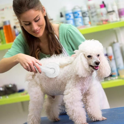 Pet Grooming Brush,Cat Brush for Shedding,Self Cleaning Slicker Brush for Short and Long Haired Dogs Cats Rabbits,Dog Brush Gently Removes Loose Undercoat, Mats and Tangled Hair-Pumpkin White