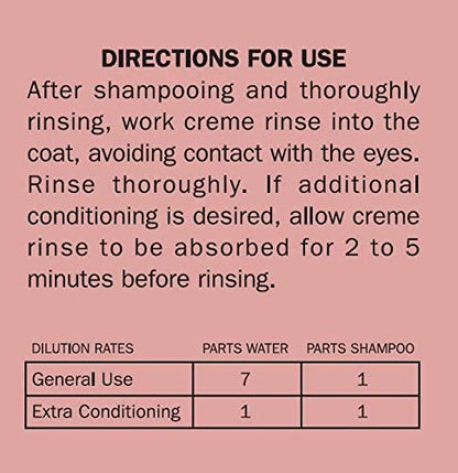 Davis Manufacturing Hypoallergenic Pet Crème Rinse, 12 oz, White (HCR12)