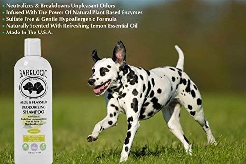 Deodorizing 2 in 1 Dog Shampoo and Coat Spray Kit - Naturally Derived Enzymes with Refreshing Lemon Essential Oil, No Sulfate Dog Deodorizing Formula for Sensitive and Dry Skin