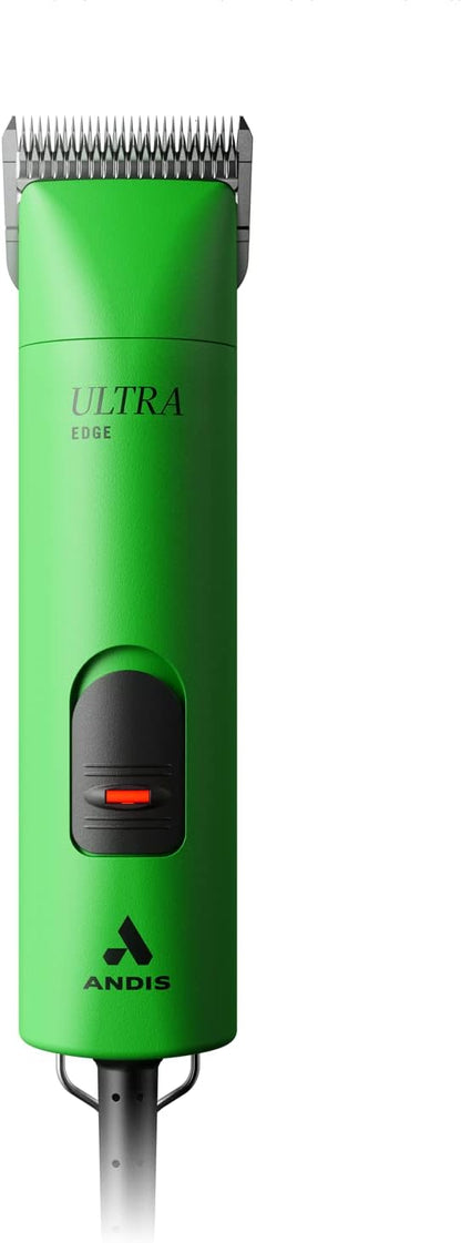 Andis Professional UltraEdge Super 2-Speed Detachable Blade Dog/Pet Clipper, Rotary Motor with Shatter-Proof Housing, Runs Calm & Silent, 14-Inch Cord, for All Dog Coats & Breeds, 120 Volts, Green