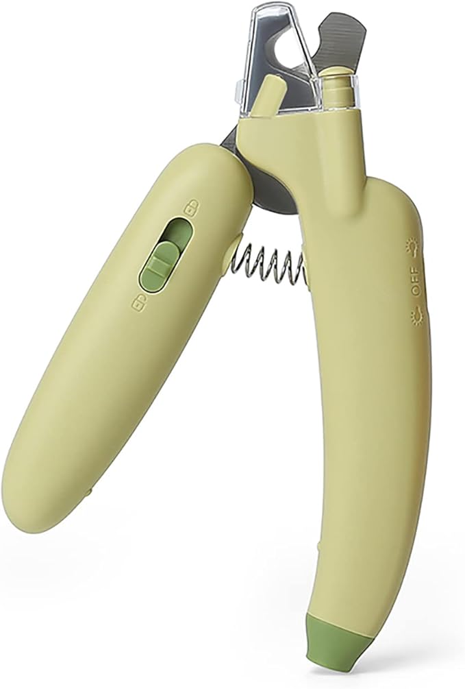 Cats Nail Clipper Trimmer with LED light Grooming Tools for Pets Wood's Lamp