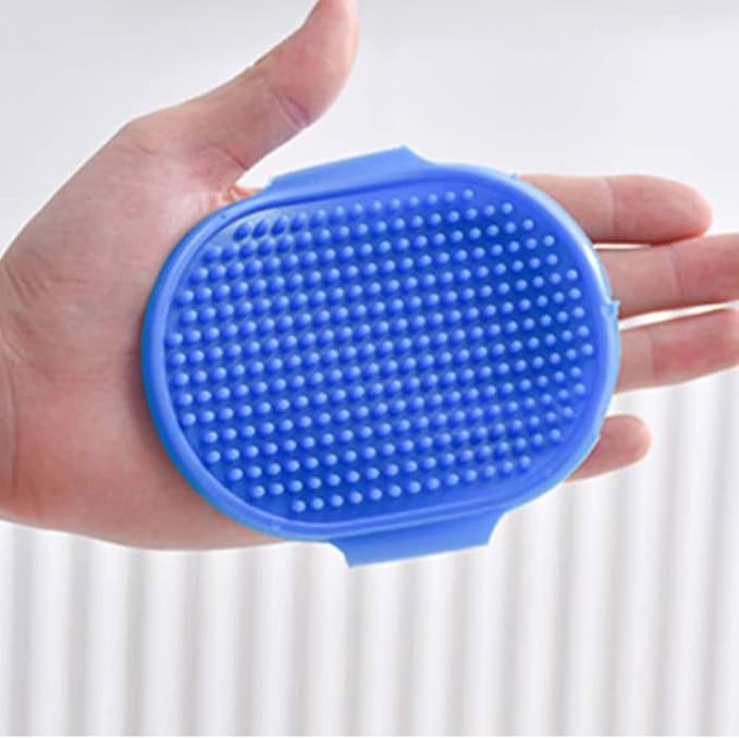 2 Pcs Dog Bath Brush Grooming Brush facial brush for Long Short Haired Dogs and Cats