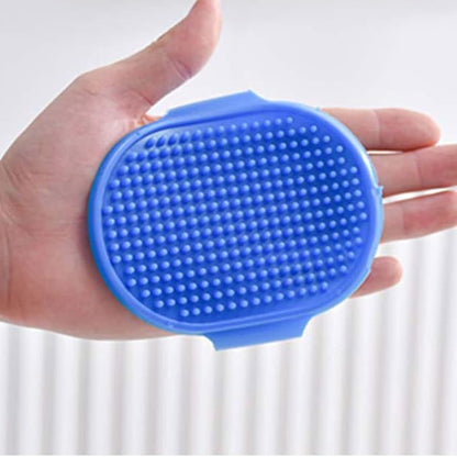 2 Pcs Dog Bath Brush Grooming Brush facial brush for Long Short Haired Dogs and Cats