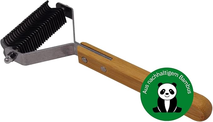 Double Sided Dematting Comb with Stainless Steel Teeth