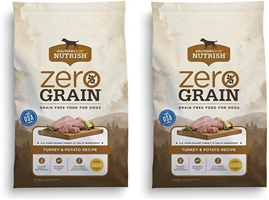 Rachael Ray Nutrish Zero Grain Natural Dry Dog Food, Turkey & Potato Recipe, 6 Pounds, Grain Free (Pack of 2)