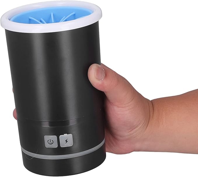 Dpofirs Pet Washer, Automatic USB Rechargeable Soft Brushes Portable Dog Foot Cleaner for Small Medium Dogs
