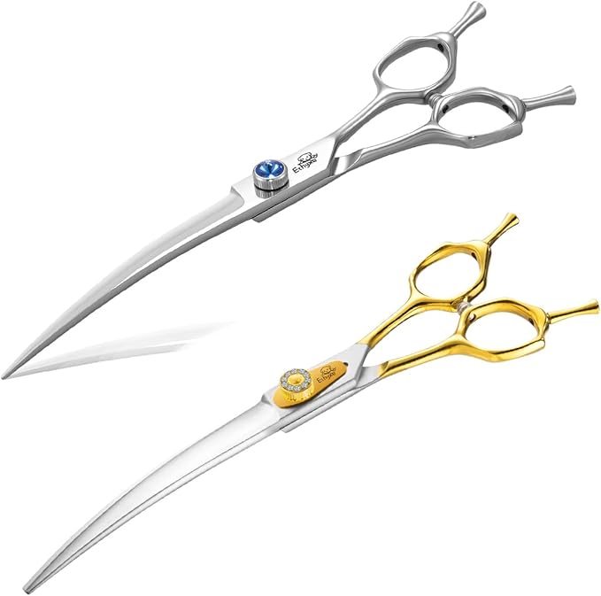 7" Curved Dog Grooming Scissors