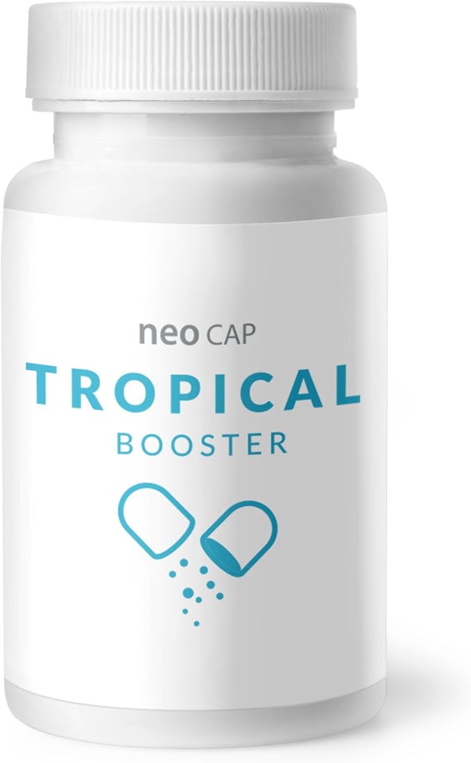 Neo Cap - Water Conditioner for Aquarium Tank with Organic Carbon - Supports Healthy Water Conditions, Enhances Clarity, Safe for Freshwater & Saltwater - Booster Tropical, 20 Capsules
