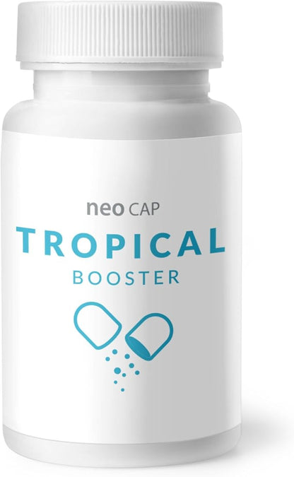 Neo Cap - Water Conditioner for Aquarium Tank with Organic Carbon - Supports Healthy Water Conditions, Enhances Clarity, Safe for Freshwater & Saltwater - Booster Tropical, 20 Capsules