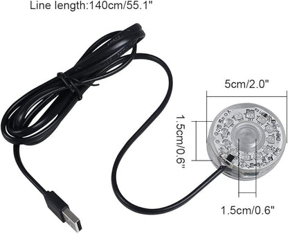 MiOYOOW Submersible Lights, USB Waterproof Aquarium Light with Fixed Suction Cups for Aquarium Decoration