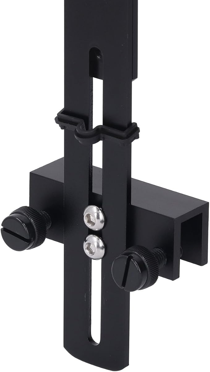 Aquarium Light Riser, Aquarium Light Bracket, Aluminum Alloy High Adjustable Aquarium Light Holder,Fish LED Aquarium Light Stand for Hanging Lamp (Black)