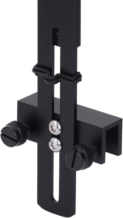 Aquarium Light Riser, Aquarium Light Bracket, Aluminum Alloy High Adjustable Aquarium Light Holder,Fish LED Aquarium Light Stand for Hanging Lamp (Black)