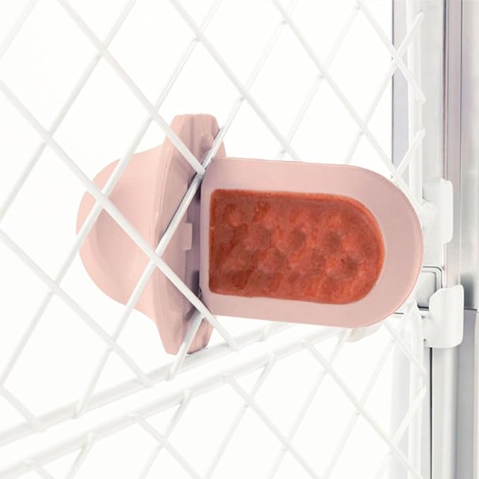 Diggs Groov Crate Training Aid for Puppies - Dog Crate Licking Toy and Puppy Training Aid - Safe, Calming Dog Enrichment Kennel Toy (Blush)