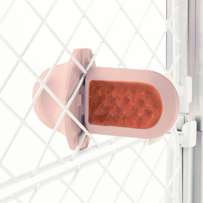 Diggs Groov Crate Training Aid for Puppies - Dog Crate Licking Toy and Puppy Training Aid - Safe, Calming Dog Enrichment Kennel Toy (Blush)