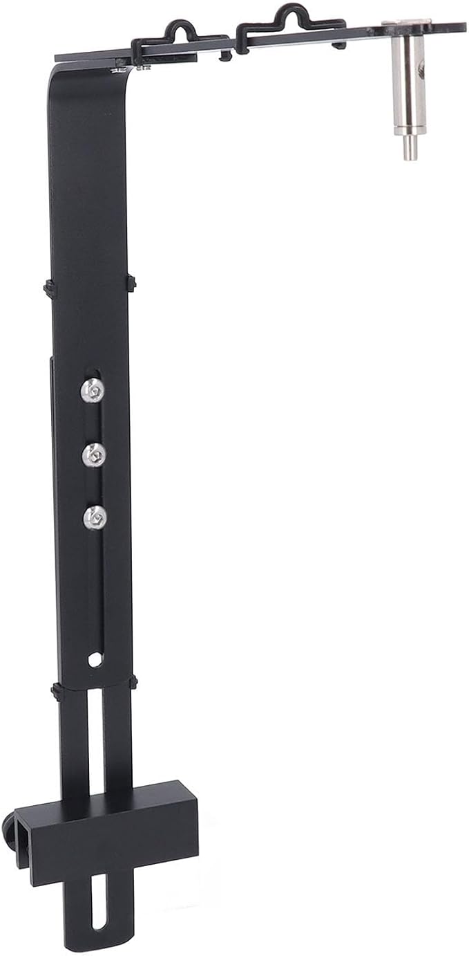 Aquarium Light Riser, Aquarium Light Bracket, Aluminum Alloy High Adjustable Aquarium Light Holder,Fish LED Aquarium Light Stand for Hanging Lamp (Black)