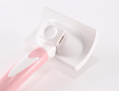 Dog Self Cleaning Slicker Brush with One Button Fur Removal Deshedding Brush for Dogs and Cats with Long Hair for Shedding Massaging Grooming Pink