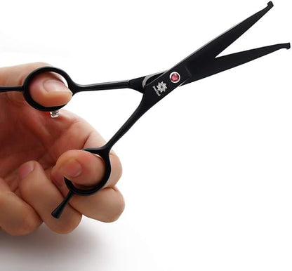 Dream Reach 7.0 Inches Professional Pet Cat Dog Grooming Shears Scissors, Straight, Curved, Thinning/Blending/Chunking Scissors Kit (Upwrap Cutting)