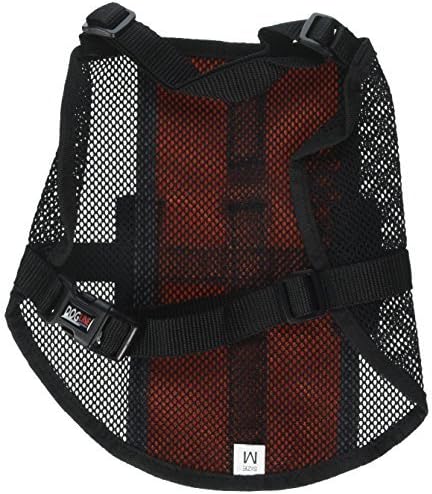 Dogline MaxAire Multi-Purpose Mesh Vest for Dogs and 2 Removable Emotional Support Patches, Medium, Orange