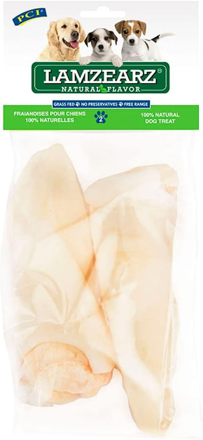 Pet Center, Inc. (PCI - Lamzearz - 2 Pack of Premium Lamb Ear Dog Treats