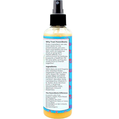 All-in-One Dry Shampoo Spray  100% Natural, Plant-Based. Removes All Pet Odors, Tangles, & Mats. Fast Relief for Itching, Inflammation. Safe to Use on Toys, Clothes, Furniture, Pets. Tear Free. Lemongrass