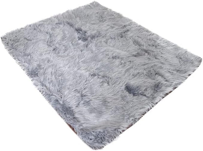 PupProtector Waterproof Throw Blanket for Dogs and Cats, Pet Blanket Cover for Couches, Sofas, Beds, Car Seats, Furniture, Calming Soft Faux Fur, Charcoal Grey, Large (80" L x 62" W)