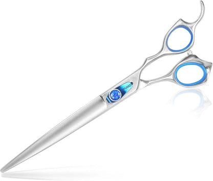 8'' Straight Dog Grooming Scissors Professional Dog Shears for Grooming Japan 440C Stainless Steel Sharp Smooth Heavy Duty Pet Grooming Scissors