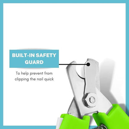 CONAIRPRO dog & cat Large Dog Nail Clippers, Built-In Safety Guard, Stainless Steel Cutting Blades, Non-Slip Grip, Precise Cut, Trimmer for Large-Sized Dogs,Yellow