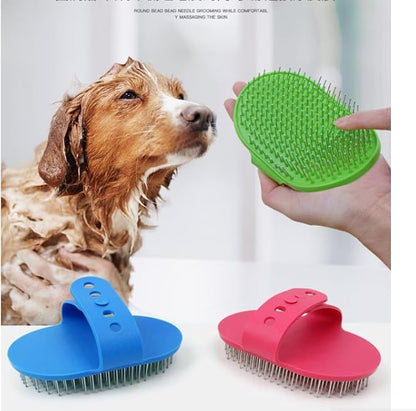4Pet Brush, Dog Bath Brush, Pet Dog Cat Massage Brush, Dog Massage Bath, No Wash Cleaning Gloves